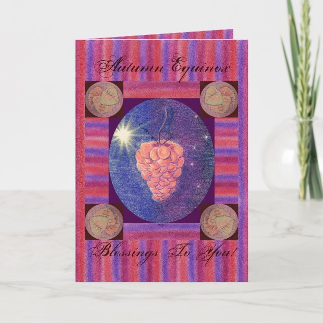 Carte Bénédictions de l’équinoxe d’automne (Devant)