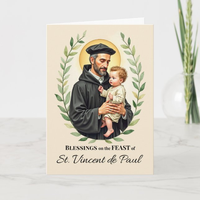 Carte Bénédictions de la fête de Saint-Vincent de Paul F (Devant)