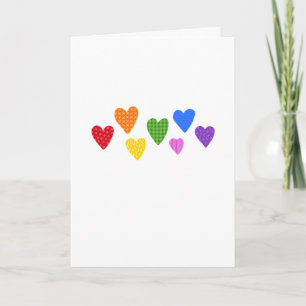 Carte BÉNÉFICIEZ VOTRE COEUR Rainbow Colors TEXTE Merci