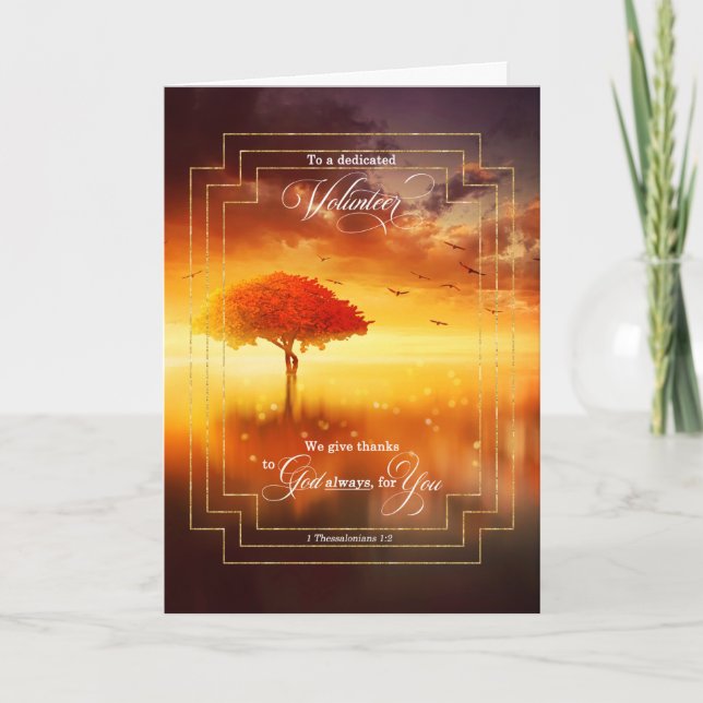 Carte Bénévolat Christian Thessaloniens Merci (Devant)