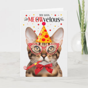 Carte Bengale Cat MEOWvelous Anniversaire