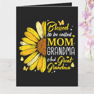 Carte Bénie d'être appelée maman grand-mère