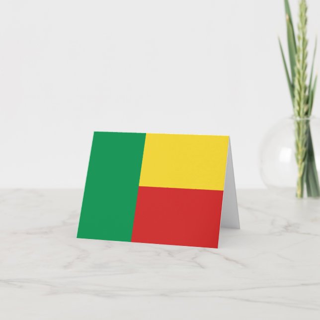 Carte Benin Drapeau (Devant)