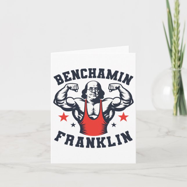 Carte Benjamin Benchamin Franklin Bench Press Bodybuildi (Devant)