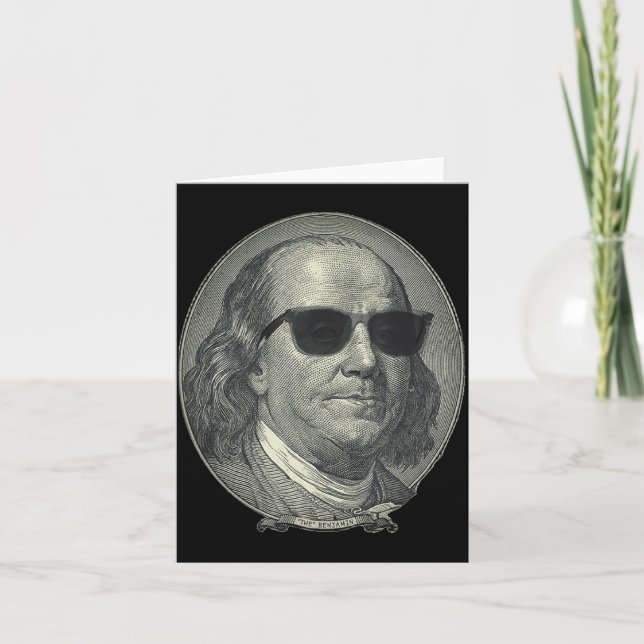 Carte Benjamin Franklin Le Benjamin C'est Tout  (Devant)