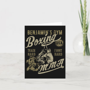 Carte Benjamin's Gym Boxing Mixed martial art Retro Desi