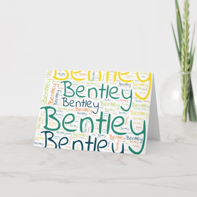 Carte Bentley (Devant)