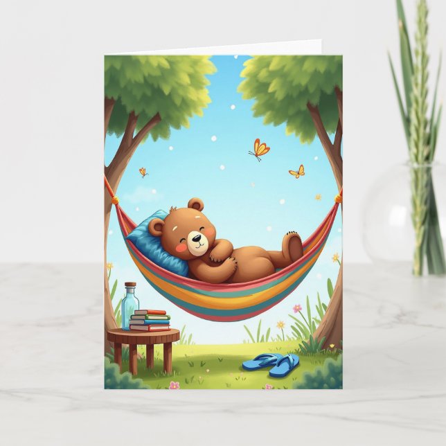 Carte Berceau de l'Ours Mignon (Devant)