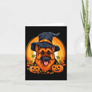 Carte berger allemand Halloween
