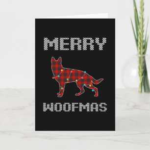 Carte berger allemand joyeux woofmas cadeaux