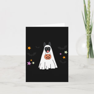 Carte Berger allemand noir Boo Ghost Dog Happy