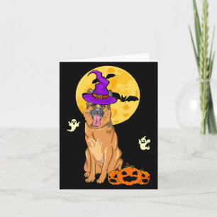 Carte Berger Allemand Noir Et Feu Sorcière Halloween