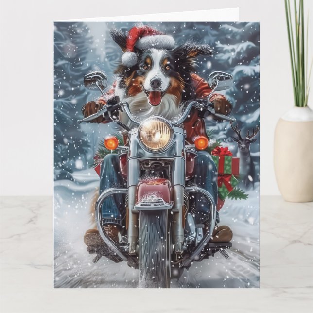 Carte Berger Australien à moto Noël (Devant)