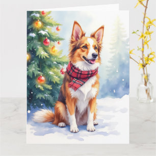Carte Berger Australien aquarelle Noël lumineux