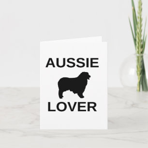 Carte berger australien aussie amant