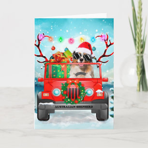 Carte Berger Australien avec cadeaux de Noël