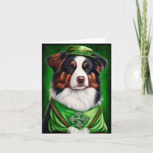 Carte Berger Australien en robe de la Saint-Patrick