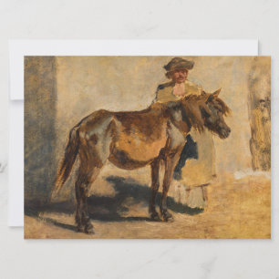 Carte Berger avec un cheval (équine)