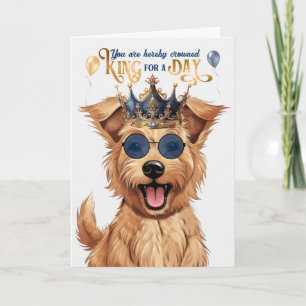 Carte Berger Picard Chien King pour jour drôle Anniversa
