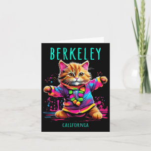 Carte Berkeley California Usa Fun Joli Danser Colorée