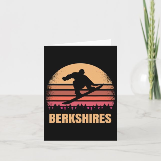 Carte Berkshires Machusetts Snowboard Extérieur Mois 80 (Devant)