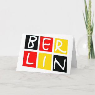Carte Berlin, Allemagne Logo en carrés