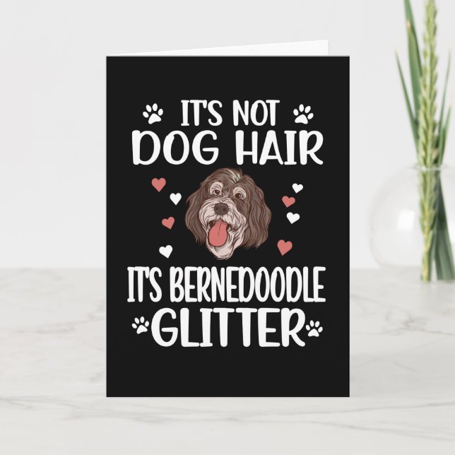 Carte Bernedoodle Amoureux des chiens Bernedoodle Maman  (Devant)