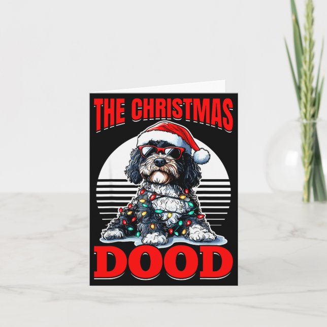 Carte Bernedoodle Christmas Dog Breed The Christmas Dood (Devant)