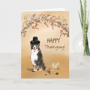 Carte Bernese Mountain Dog Drôle Casquette Thanksgiving