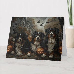 Carte Bernois Montagne Halloween Night Doggy Délice