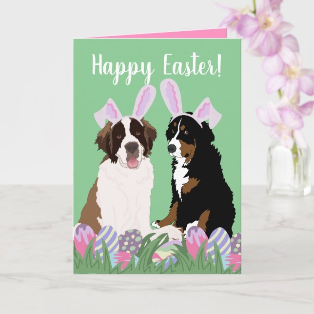 Carte Bernois sur mesure Saint Bernard Pâques (Orchidée)