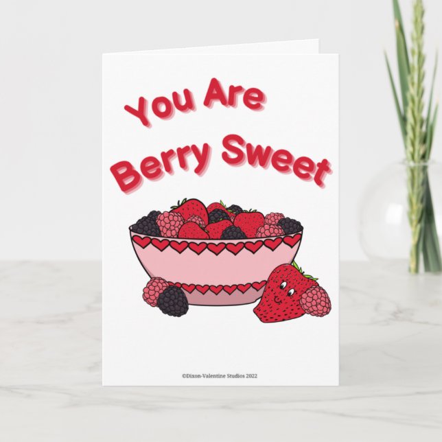 Carte Berry Sweet Valentine's Day Card (Devant)