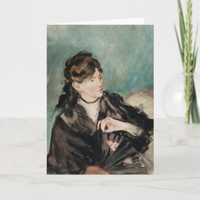 Carte Berthe Morisot avec ventilateur | Édouard Manet (Devant)