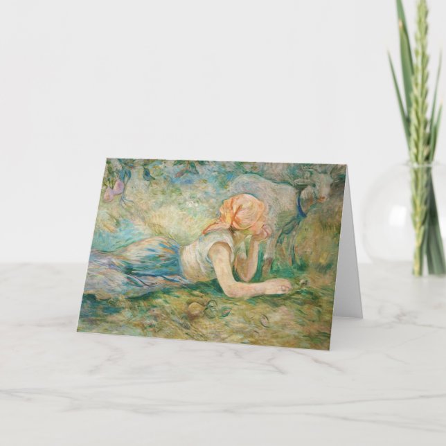 Carte Berthe Morisot - Bergère couchée (Devant)