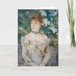 Carte Berthe Morisot - Jeune Fille en Robe de Bal