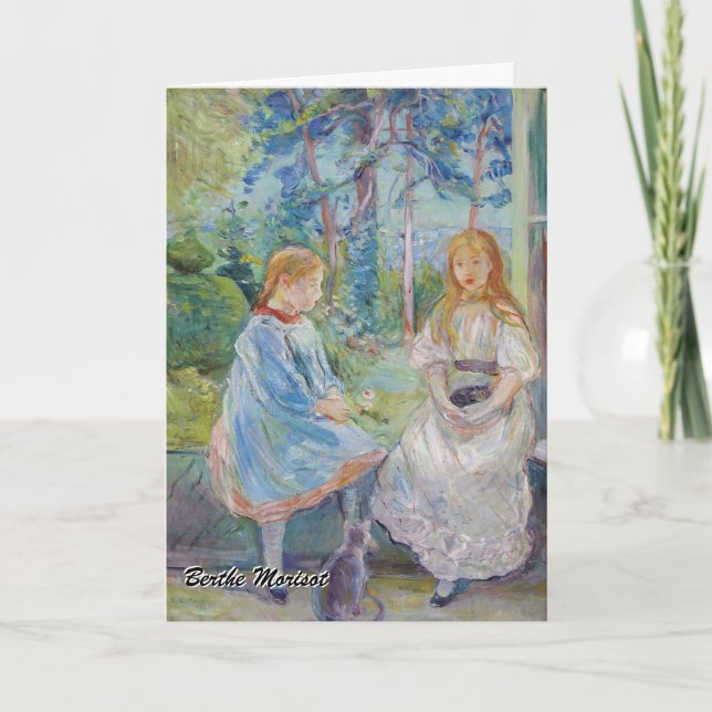 Carte Berthe Morisot - Jeunes filles à la fenêtre (Devant)