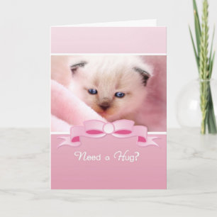 Carte Besoin D'Un Coin, Siamese Kitten, Encouragement De