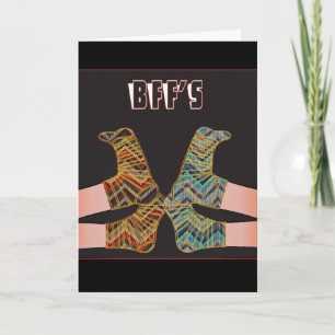 CARTE BEST AMI BFF GIRLFRIENDS HELCARD