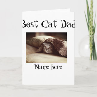 Carte best cat dad photo name fathers day pet dad daddy 