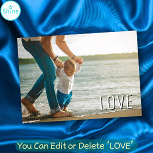 Carte Best DAD Ever Meilleur Père Jamais AIMER photo per