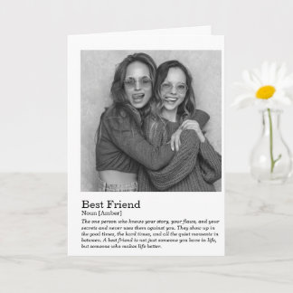 Carte Best Friend dictionary Definition wedding gift