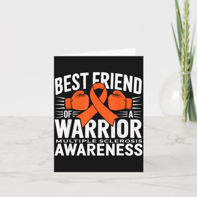 Carte Best Friend Of A Warrior Multiple Sclerosis Awaren (Devant)