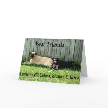 Best Friends Greeting Card for Big Dog