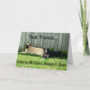 Carte Best Friends Greeting Card for Big Dog