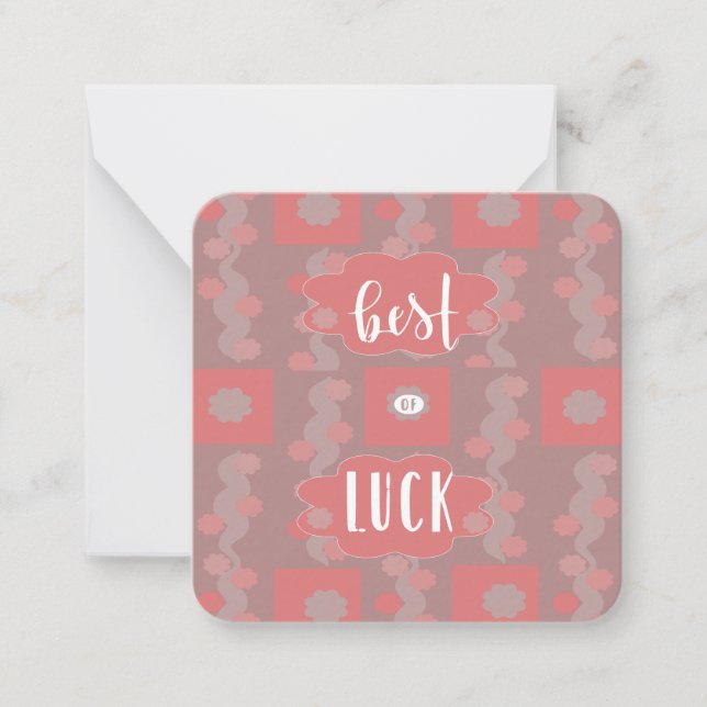 Carte Best of Luck Note (Devant)