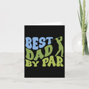 Carte Best Papa 2 Funny Fête des pères Golf Papa Golf Am