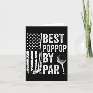 Carte Best Poppop By Par Usa Drapeau Golf Fête des pères