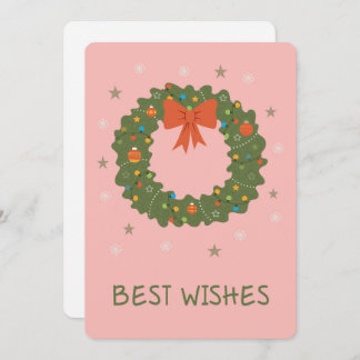 Carte Best wishes Flat Greeting Card
