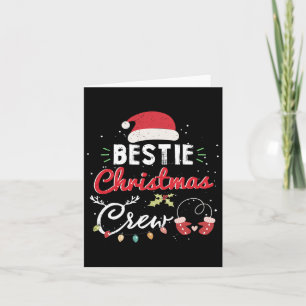 Carte Bestie Christmas Crew Funny Meilleur Ami Matching