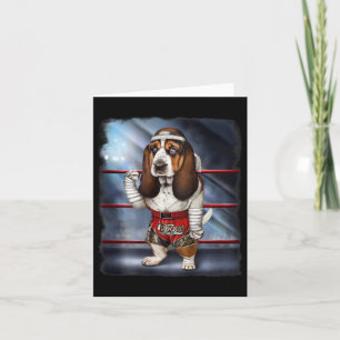 Carte Bet Hound Dog Comme Muay Thai Kick Boxer Champion 